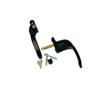 Manilla Acodada Derecha c/llave color Negra