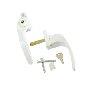 Manilla Acodada Derecha c/llave color Blanco