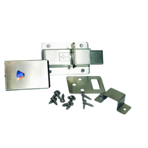 Picaporte de sobreponer c/indicador/baño/inox