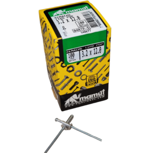 Remache tipo pop #3.2 x 12 c/100u