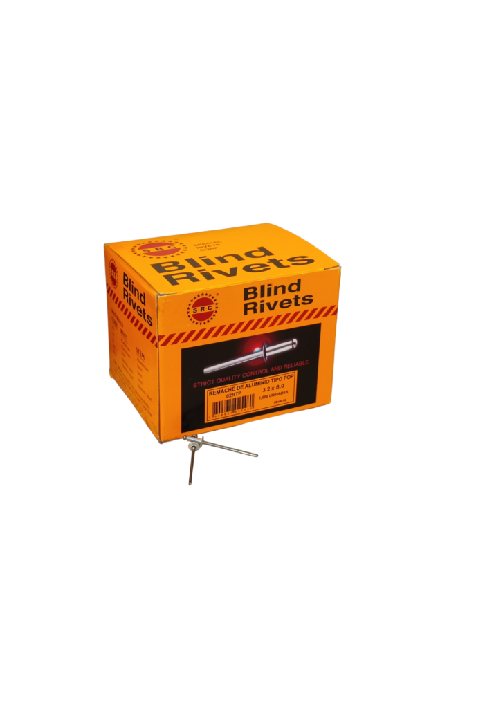 Remache tipo pop #3.2 x 8 c/1000u
