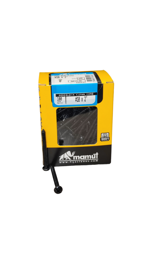 Roscalata C/Binding Combinada #10 x 2 Negro c/100u