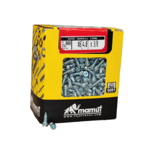 Roscalata C/Barril #8 x 3/8 Brillante c/1000u