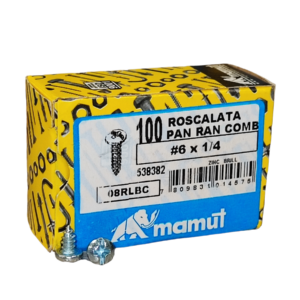 Roscalata C/Binding Combinada #6 x 1/4 Brillante c/100u