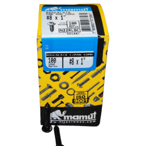 Roscalata C/Binding Combinada #8 x 1 Negro c/100u