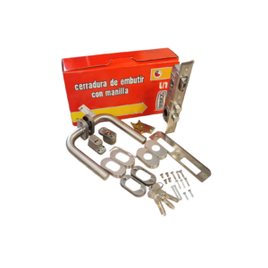 Cerradura Angosta 2 Manillas A.Inox tipo L