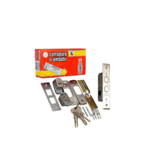Cerradura Embutir Angosta/Seguridad/A. Inox