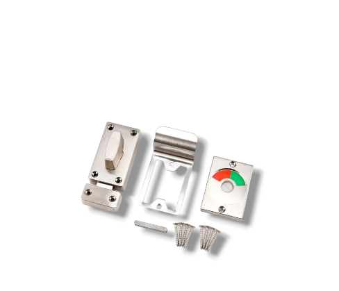 Picaporte de Baño con indicador y tirador Inox