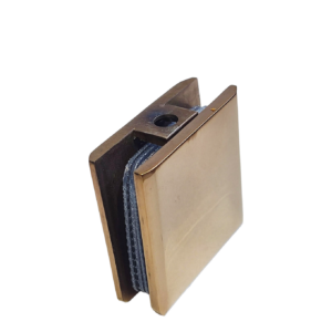 Conector Muro a Vidrio Biselado Oro Rosa SS304