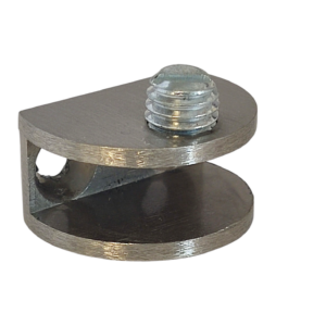 Soporte Repisa Muro Vidrio Media Luna Satin 6-8mm