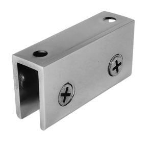 Soporte Repisa Rectangular Muro Vidrio Cromado 8-10mm