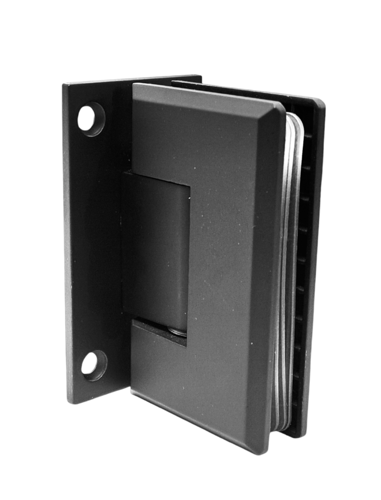 Bisagra Muro a Vidrio Biselada Negro Mate SS304