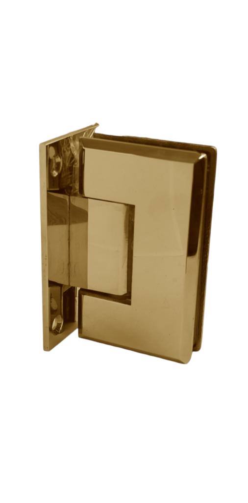 Bisagra Muro a Vidrio Biselada Oro Titanio SS304