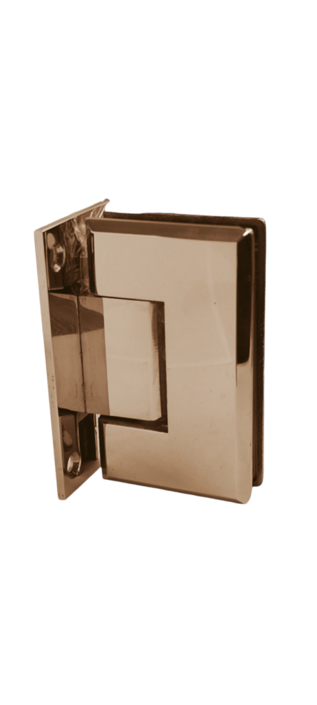 Bisagra Muro a Vidrio Biselada Oro Rosa SS304