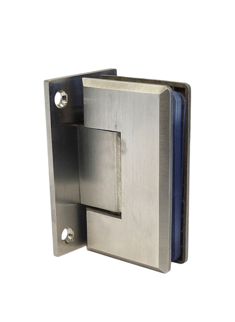 Bisagra Muro a Vidrio Biselada Satin SS304