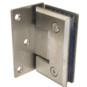 Bisagra Muro a Vidrio Desfasada Biselada Satin SS304