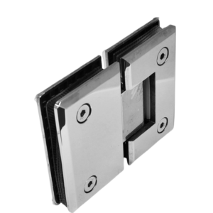 Bisagra Vidrio a Vidrio 180° Biselada Cromado SS304