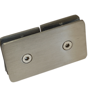 Conector Vidrio a Vidrio 180° Biselado Satin SS304