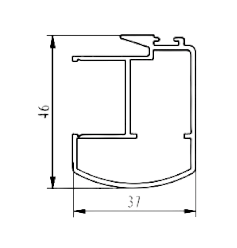 Traslapo Reforzado Termopanel 2530R