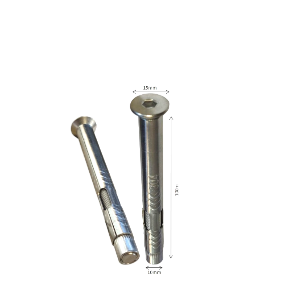Perno Anclaje Avellanado M8-100 ss304