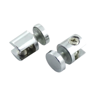 Soporte Repisa Vidrio a Vidrio Cromado 8-10mm