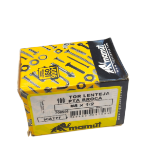 Tornillo C/Lenteja con Golilla punta broca #8 x 1/2 Brillante c/100u