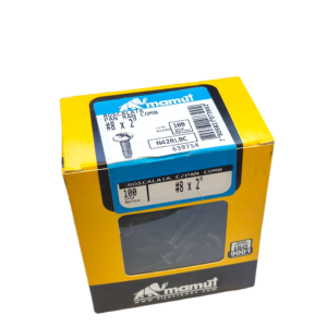 Roscalata C/Binding Combinada #8 x 2 Negro c/100u