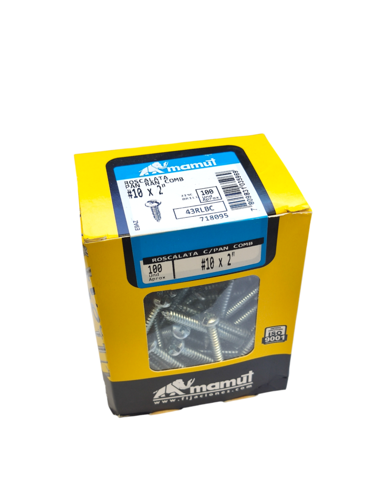 Roscalata C/Binding Combinada #10 x 2 Brillante c/100u