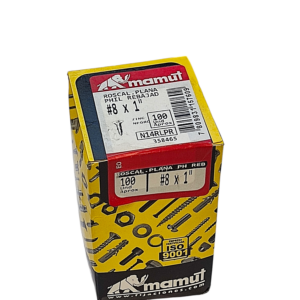 Roscalata C/Plana Rebajada Combinada #8 x 1 Negro c/100u