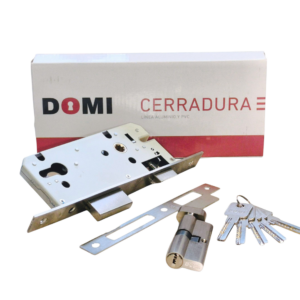 Cerradura 4585+Cilindro 70mm Llave/Mariposa+ Bocallave