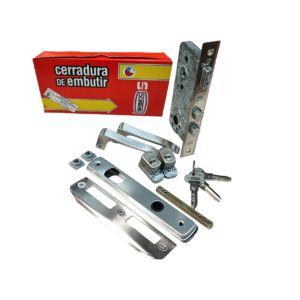 Cerradura Doble/Vuelta 2 Manillas A. Inox 923