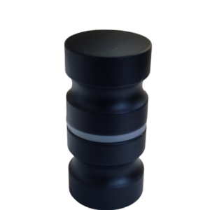Tirador Shower Pomo Negro Mate