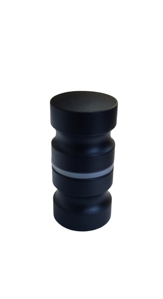 Tirador Shower Pomo Negro Mate