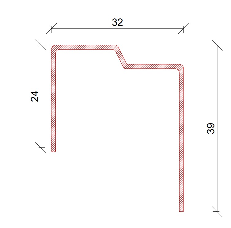 Refuerzo ST7310 Antepecho 1.2mm