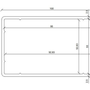 Esquinero 100x60 5,95m