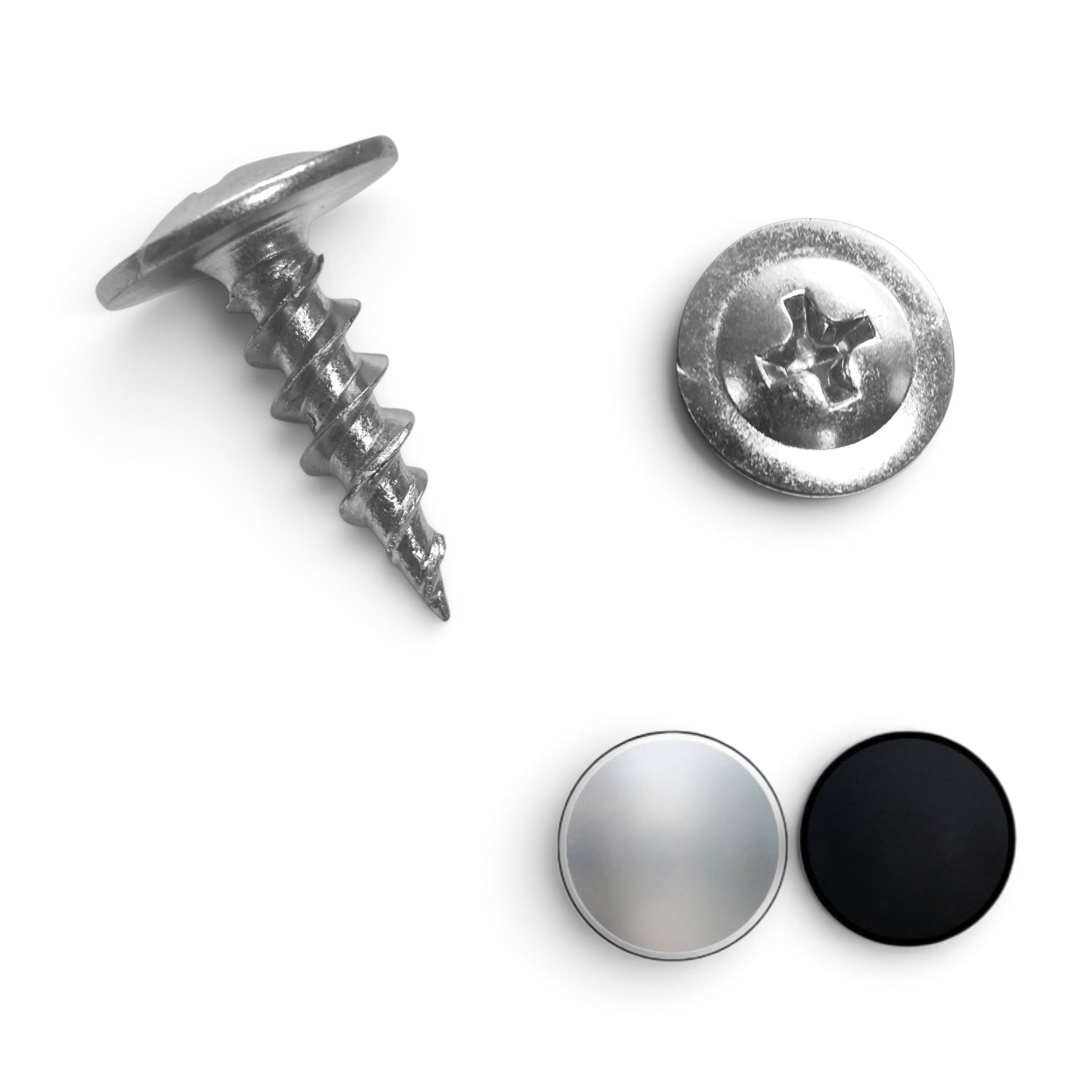 Tornillo C/Lenteja con Golilla Punta Fina #8 x 1/2