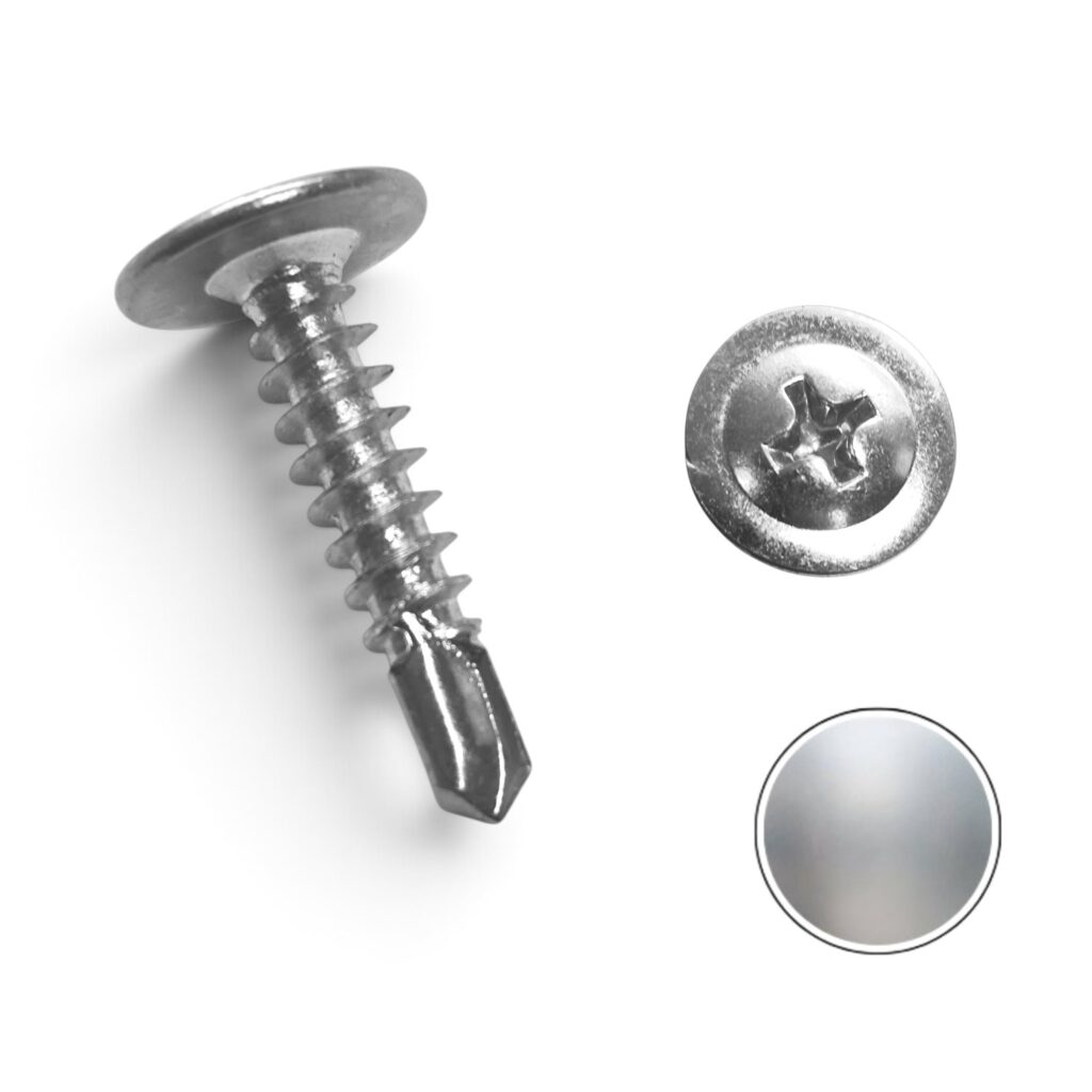 Tornillo C/Lenteja con Golilla punta broca