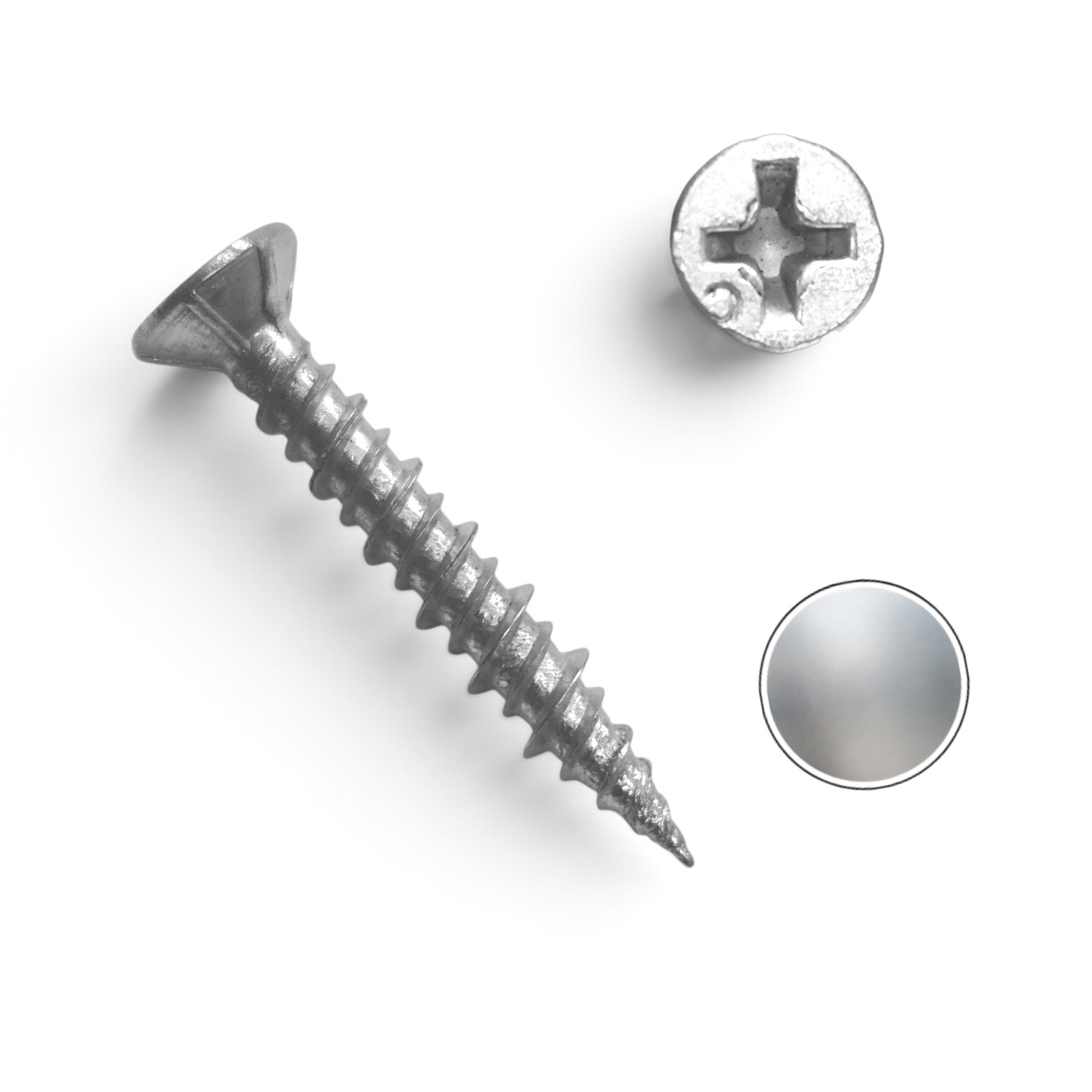 Tornillo Punta Fina Brillante